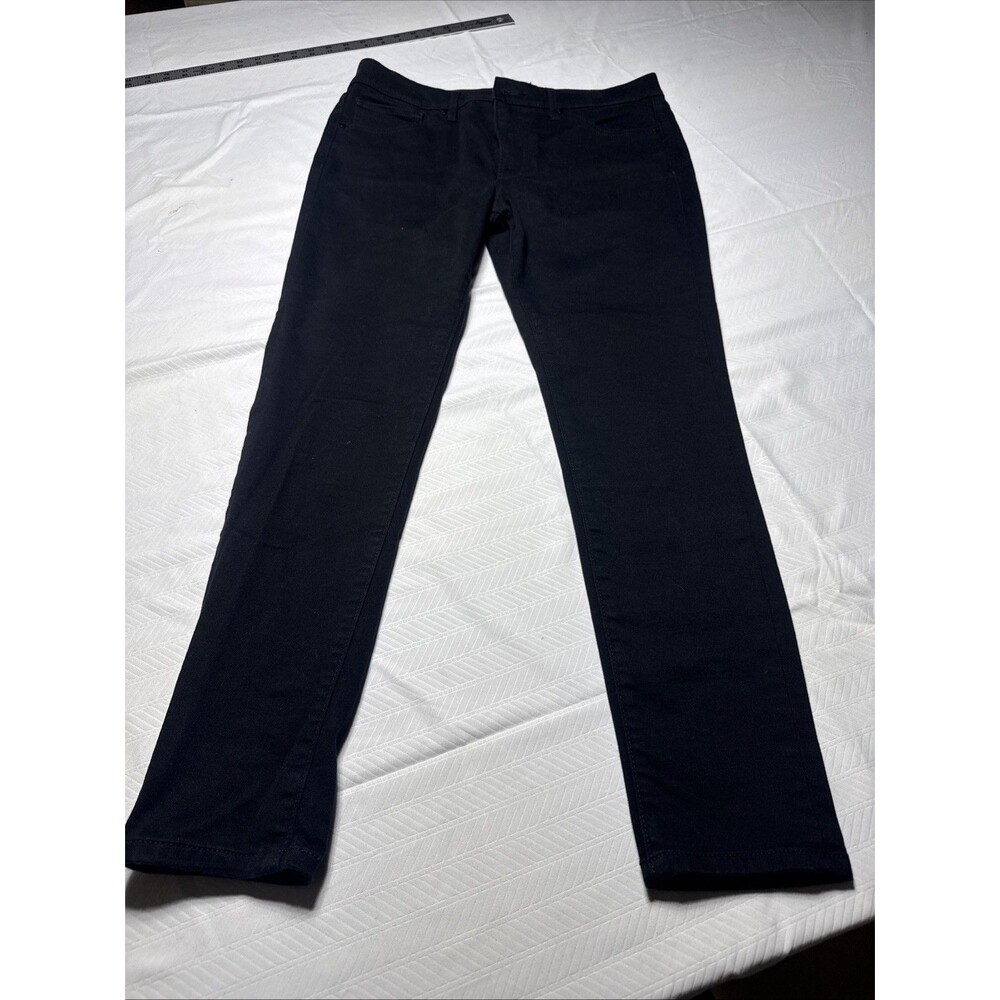 Express Women’s Black Solid Mid Rise Skinny Stretch Denim Jeans Size 16R